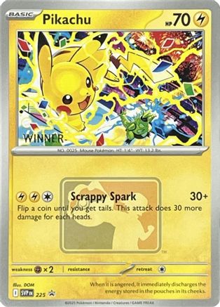 Pikachu (World Championship 2025) [Winner] 225 - SV Scarlet & Violet Promo Cards - for just $53.95! 