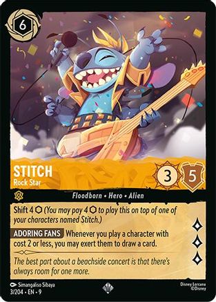 Stitch - Rock Star (3/204) - Fabled - for just $0.15! 