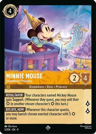 Minnie Mouse - Sweetheart Princess (5/204) - Fabled Cold Foil - for just $0.93! 