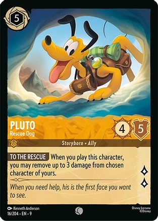 Pluto - Rescue Dog (16/204) - Fabled Cold Foil - for just $0.06! 