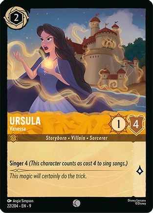 Ursula - Vanessa (22/204) - Fabled Cold Foil - for just $0.08! 
