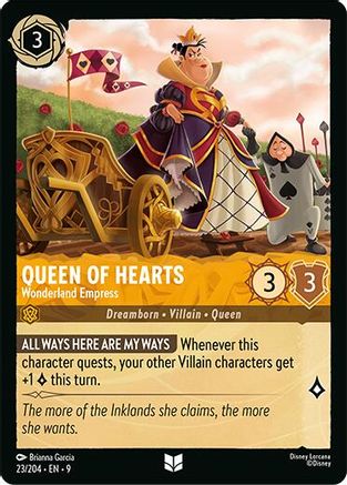 Queen of Hearts - Wonderland Empress (23/204) - Fabled Cold Foil - for just $0.08! 