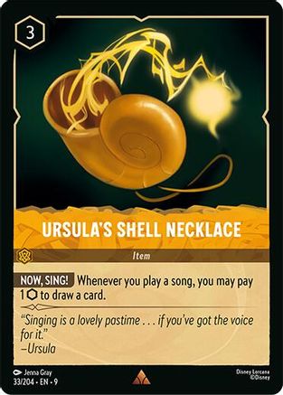 Ursula's Shell Necklace (33/204) - Fabled Cold Foil - for just $0.12! 