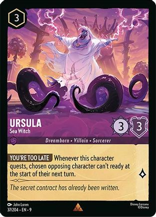 Ursula - Sea Witch (37/204) - Fabled Cold Foil - for just $0.12! 