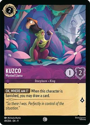 Kuzco - Wanted Llama (49/204) - Fabled Cold Foil - for just $0.06! 