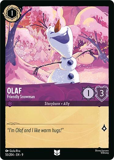Olaf - Friendly Snowman (55/204) [Fabled] - for just $0.10! 