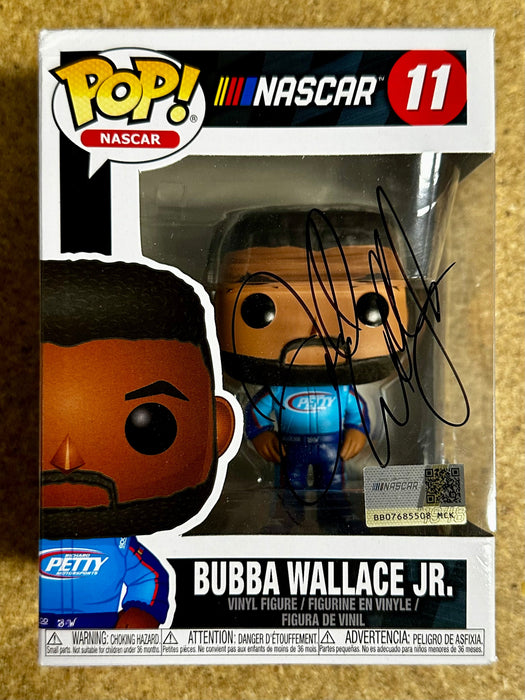 Funko Pop! NASCAR Driver Bubba Wallace Jr. #11 With JSA COA Petty Racing - for just $90! 