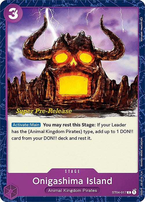 Onigashima Island [Super Pre-Release Starter Deck: Animal Kingdom Pirates] - for just $0.70! 