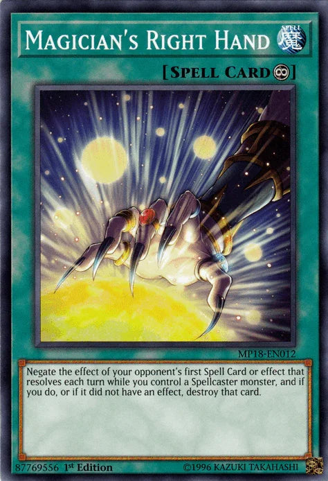 Magician's Right Hand [MP18-EN012] Common - for just $0.15! 
