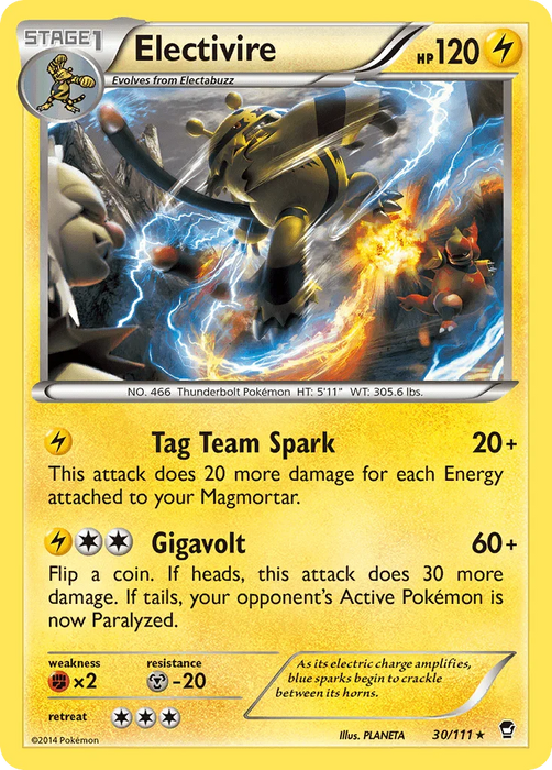 Electivire (30/111) [XY: Furious Fists] - for just $0.20! 