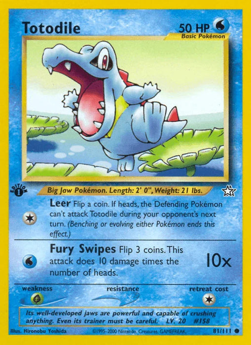 Totodile (81/111) [Neo Genesis 1st Edition] - for just $0.90! 