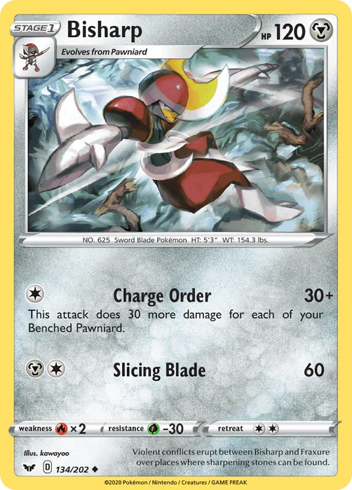 Bisharp (134/202) [Sword & Shield: Base Set] - for just $0.10! 