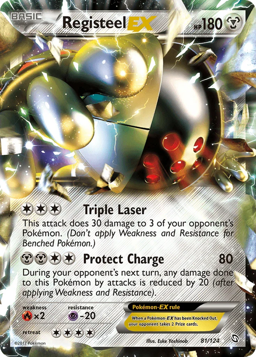 Registeel EX (81/124) [Black & White: Dragons Exalted] - for just $5.65! 