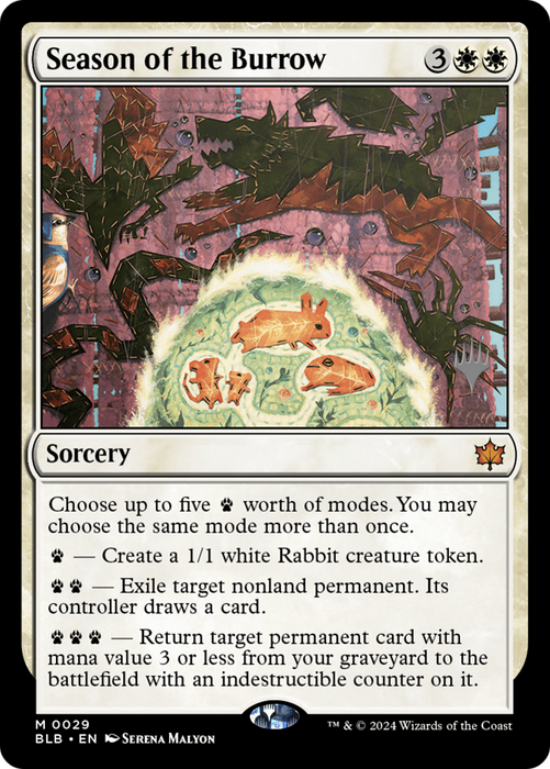 Season of the Burrow (PPBLB-029) - Bloomburrow Promos - for just $0.57! 