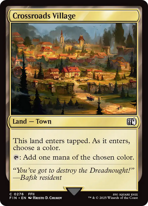 Crossroads Village (FIN-276) - FINAL FANTASY Foil - for just $0.09! 
