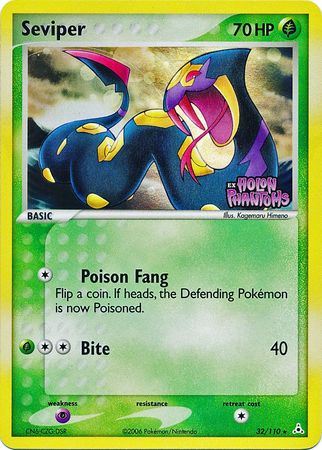 Seviper (32/110) (Stamped) [EX: Holon Phantoms] - Just $2.05! Shop now at Retro Gaming of Denver