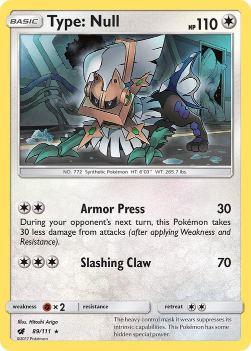 Type: Null (89/111) (Theme Deck Exclusive) [Sun & Moon: Crimson Invasion] - for just $1.80! 