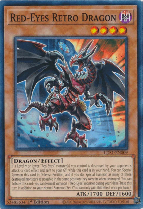 Red-Eyes Retro Dragon [LDS1-EN009] Common - for just $0.20! 
