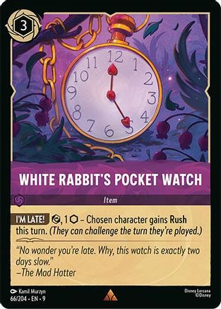 White Rabbit's Pocket Watch (66/204) - Fabled Cold Foil - for just $0.12! 