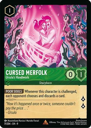 Cursed Merfolk - Ursula's Handiwork (71/204) - Fabled - for just $0.09! 