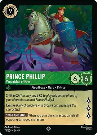 Prince Phillip - Vanquisher of Foes (73/204) - Fabled Cold Foil - for just $1.28! 