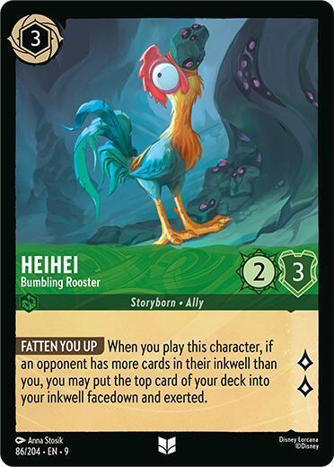 Heihei - Bumbling Rooster (86/204) [Fabled] - for just $0.10! 