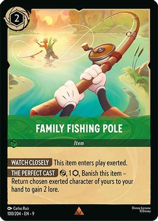 Family Fishing Pole (100/204) - Fabled Cold Foil - for just $0.29! 