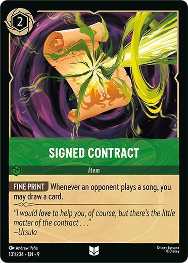 Signed Contract (101/204) [Fabled] - for just $0.10! 