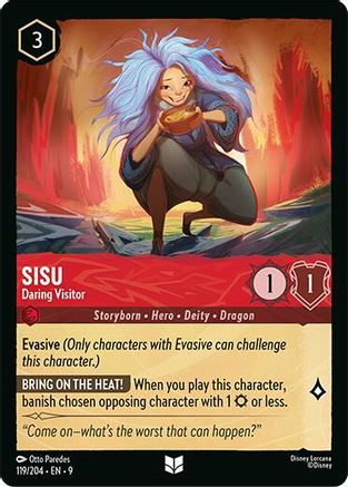 Sisu - Daring Visitor (119/204) - Fabled Cold Foil - for just $0.12! 