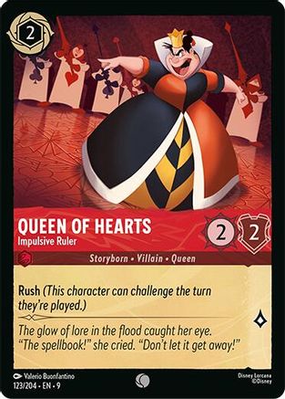Queen of Hearts - Impulsive Ruler (123/204) - Fabled - for just $0.03! 