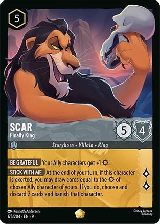Scar - Finally King (175/204) - Fabled Cold Foil - for just $1.35! 