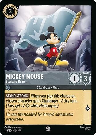 Mickey Mouse - Standard Bearer (185/204) - Fabled Cold Foil - for just $0.29! 
