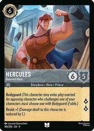 Hercules - Beloved Hero (186/204) - Fabled Cold Foil - for just $0.09! 