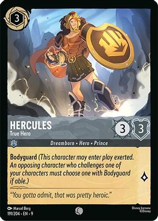 Hercules - True Hero (191/204) - Fabled Cold Foil - for just $0.06! 