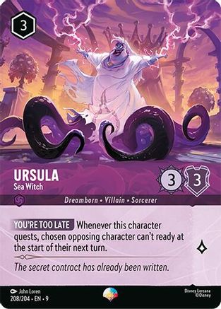 Ursula - Sea Witch (Epic) (208/204) - Fabled Holofoil - for just $1.16! 