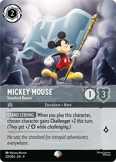 Mickey Mouse - Standard Bearer (Epic) (221/204) [Fabled] - for just $4.60! 