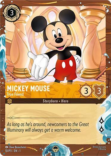 Mickey Mouse - True Friend (Disney Cruise Promo) (10/P3) [Promo Cards] - for just $348! 