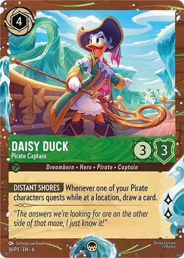 Daisy Duck - Pirate Captain (Disney Cruise Promo) (16/P3) [Promo Cards] - for just $33.05! 
