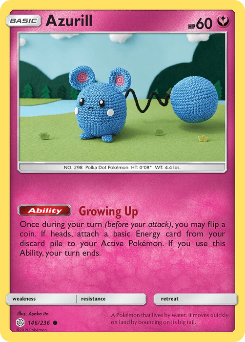 Azurill (146/236) [Sun & Moon: Cosmic Eclipse] - for just $3.85! 