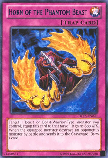 Horn of the Phantom Beast (Blue) [DL15-EN020] Rare - for just $0.15! 