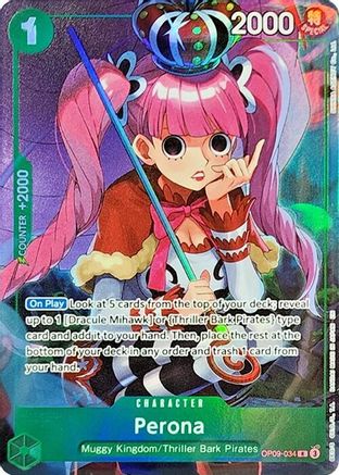 Perona (Illustration Box Vol.4) (OP09-034) - One Piece Promotion Cards Foil - for just $1.18! 