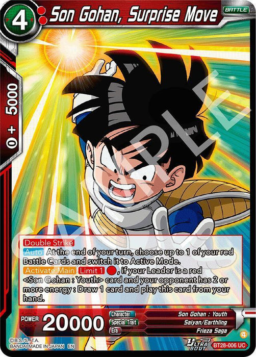Son Gohan, Surprise Move (BT28-006) [Prismatic Clash] - for just $0.15! 