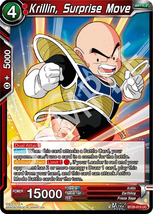 Krillin, Surprise Move (BT28-013) [Prismatic Clash] - for just $0.20! 