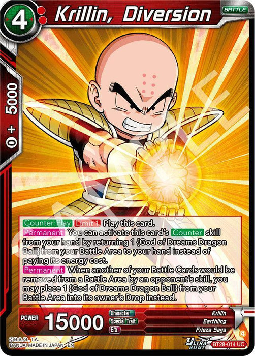 Krillin, Diversion (BT28-014) [Prismatic Clash] - for just $0.15! 