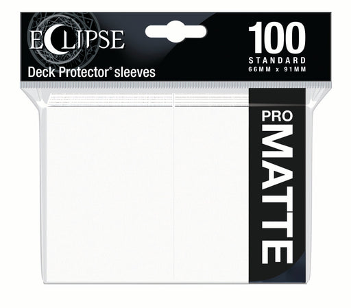 Ultra PRO: Standard 100ct Sleeves - Eclipse Matte (Arctic White) - Just $0! Shop now at Retro Gaming of Denver