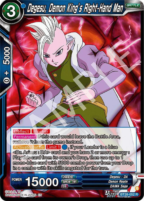 Degesu, Demon King's Right-Hand Man (BT28-052) [Prismatic Clash] - for just $0.15! 