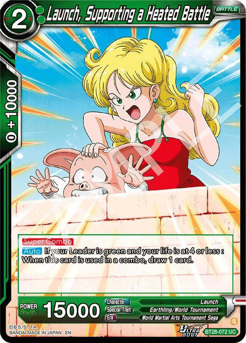 Launch, Supporting a Heated Battle (BT28-072) [Prismatic Clash] - for just $0.20! 