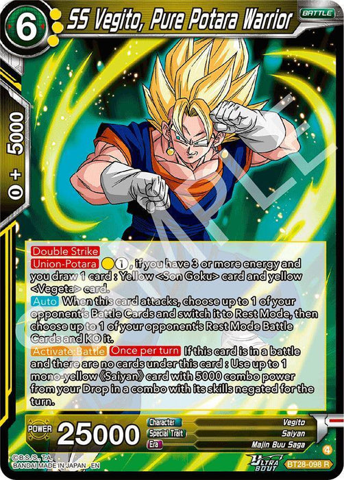 SS Vegito, Pure Potara Warrior (BT28-098) [Prismatic Clash] - for just $0.30! 