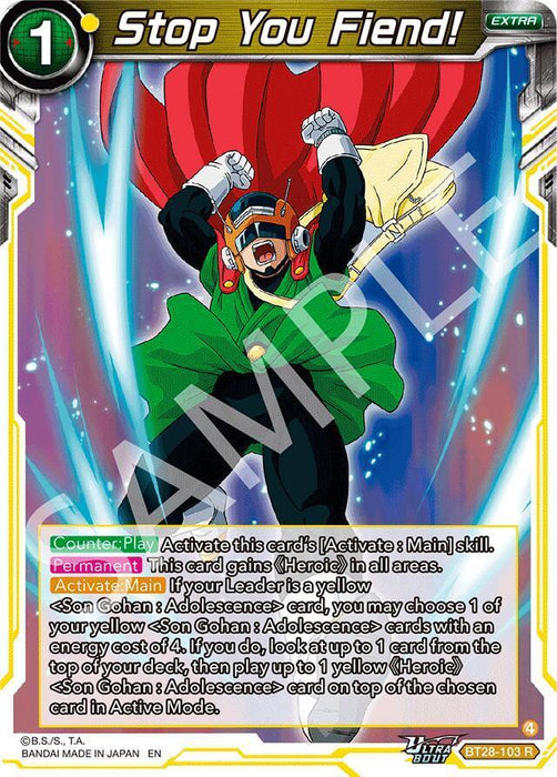 Stop You Fiend! (BT28-103) [Prismatic Clash] - for just $0.20! 
