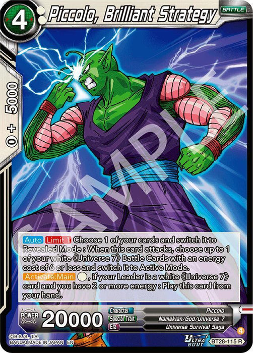 Piccolo, Brilliant Strategy (BT28-115) [Prismatic Clash] - for just $0.15! 